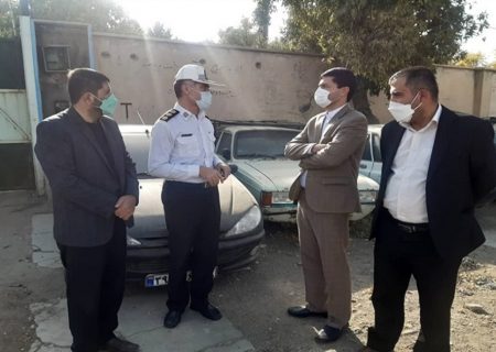 بازدید دادستان نظامی استان همدان از مرکز تعویض پلاک همدان