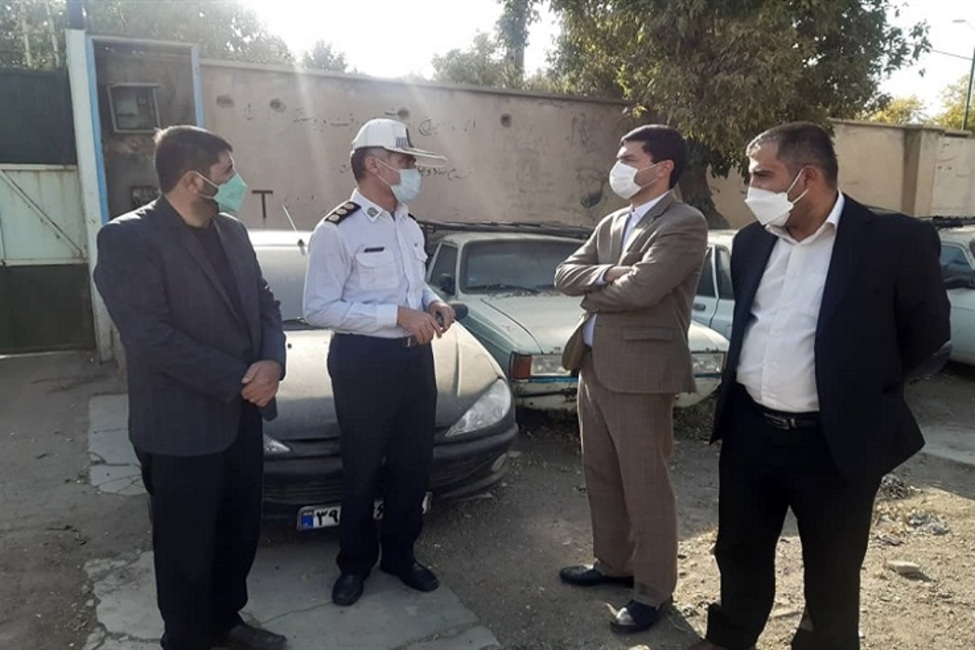 بازدید دادستان نظامی استان همدان از مرکز تعویض پلاک همدان