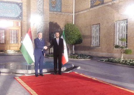 استقبال امیرعبداللهیان از وزیر امور خارجه تاجیکستان