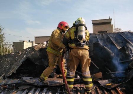 وقوع حریق در بازار تهران