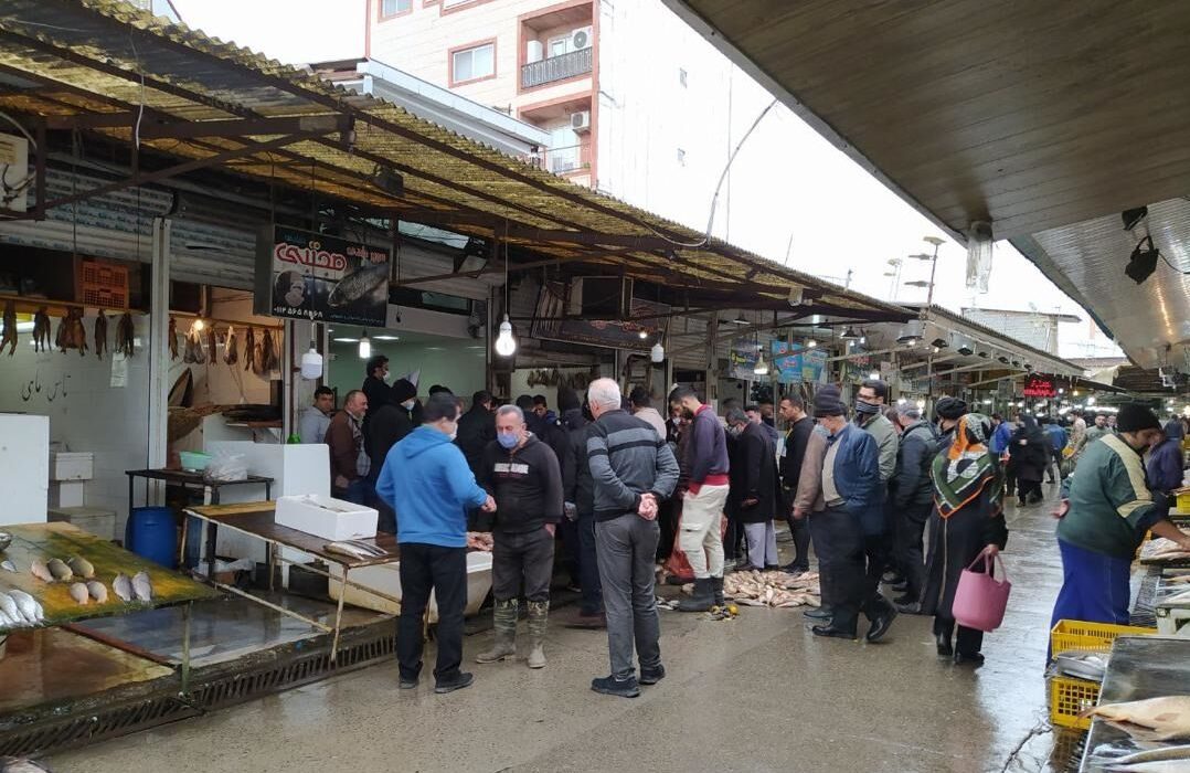بازگشت شرایط عادی به بازار ماهی‌فروشان مازندران