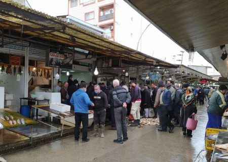 بازگشت شرایط عادی به بازار ماهی‌فروشان مازندران