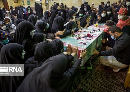 مراسم وداع با «فاطمه اسدی» نخستین شهیده تفحص شده در کرمانشاه برگزار شد