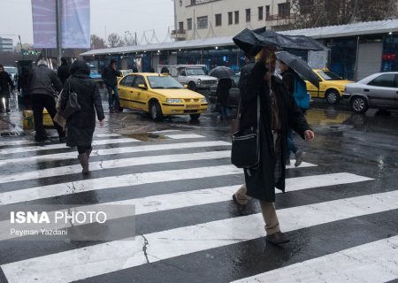 باد و باران در تهران از روز یکشنبه