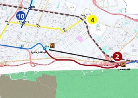 بررسی امکان اجرای طرح اتصال خط ۲ متروی تهران به پایانه جدید شرق