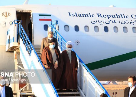 رئیس‌جمهور وارد زنجان شد