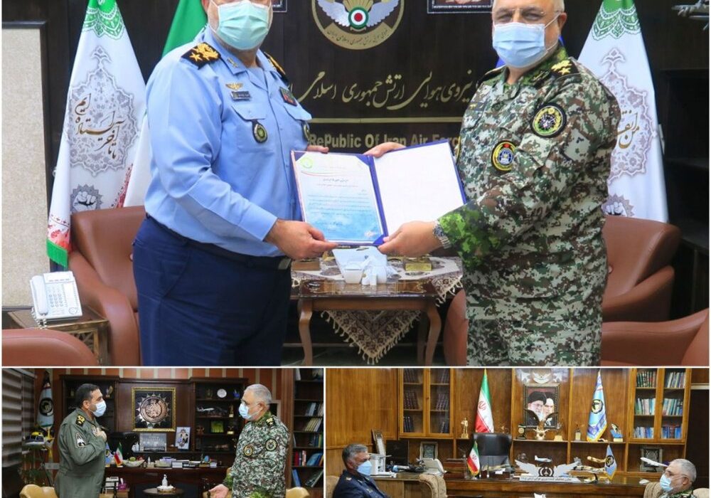 دیدار امیر سرتیپ قادر رحیم‌زاده با فرمانده نیروی هوایی ارتش