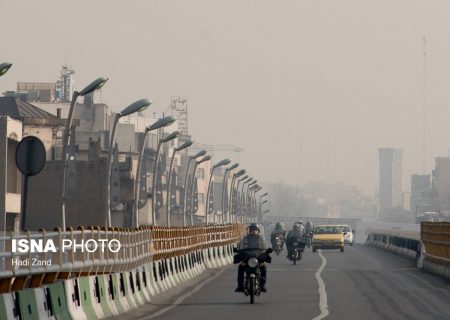 ۱۵ ایستگاه سنجش کیفیت هوای تهران در وضعیت قرمز