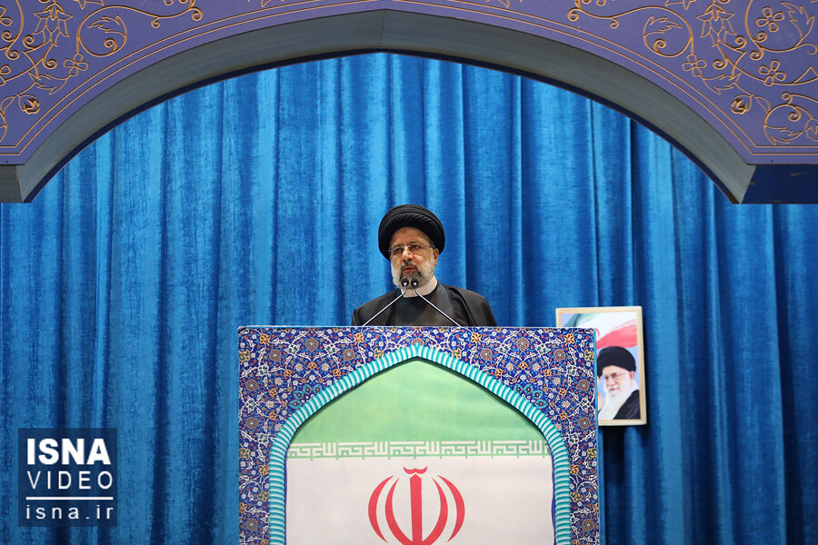 ویدئو / سخنرانی رئیسی در نماز جمعۀ روز ۲۲ بهمن