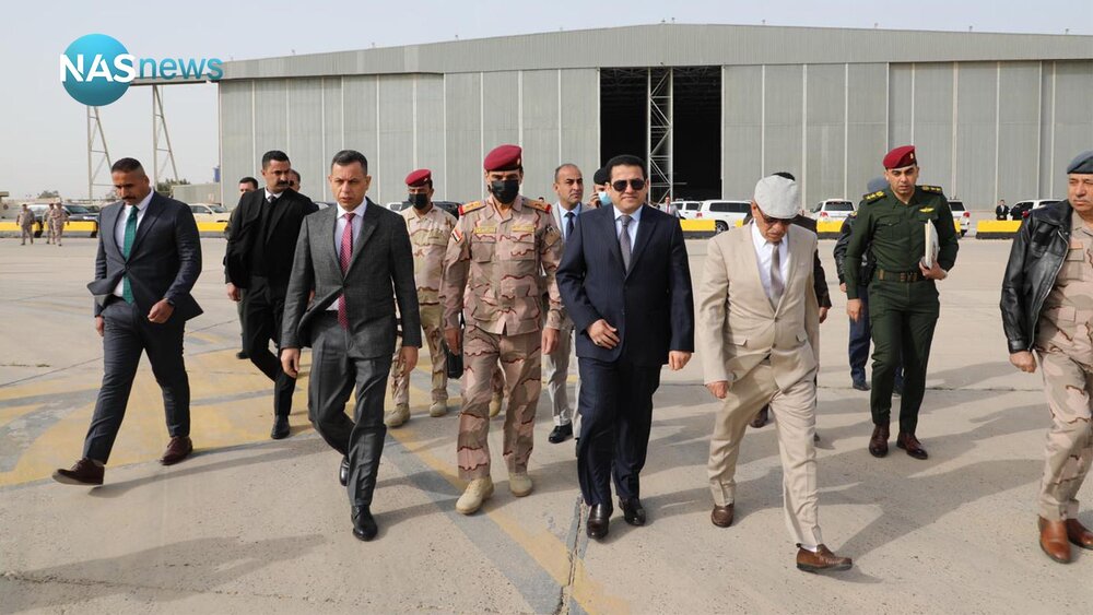 حضور مقام عراقی در محل حمله موشکی ایران به پایگاه صهیونیستی