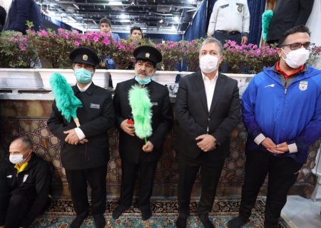 حضور اسکوچیچ و بازیکنان تیم ملی در حرم امام رضا (ع)