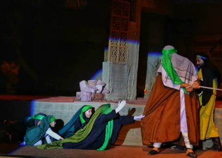اجرای نمایش مذهبی “بانوی بی نشان” به مناسبت شهادت حضرت فاطمه