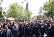 حضور پزشکیان و مخبر در اجتماع عزاداران حسینی نهاد ریاست جمهوری