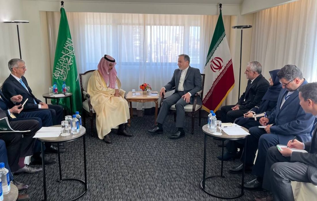 وزیران امور خارجه ایران و عربستان در نیویورک دیدار کردند + فیلم