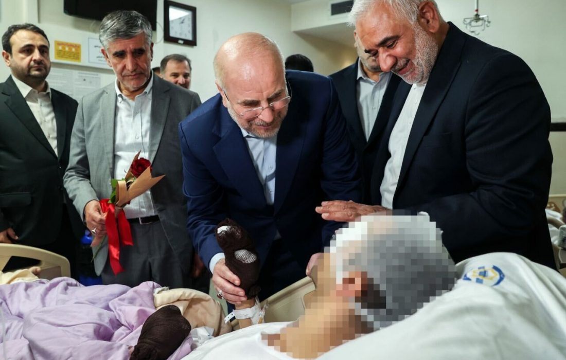 عیادت قالیباف از مجروحان جنایات اخیر رژیم صهونیستی در لبنان + تصاویر