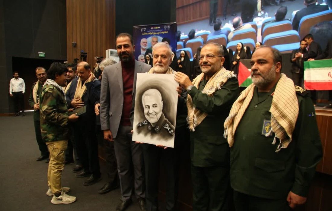 آیین روز جهانی مقاومت و پنجمین سالروز شهادت سپهبد حاج قاسم سلیمانی برگزار شد