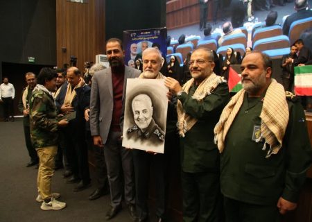 آیین روز جهانی مقاومت و پنجمین سالروز شهادت سپهبد حاج قاسم سلیمانی برگزار شد