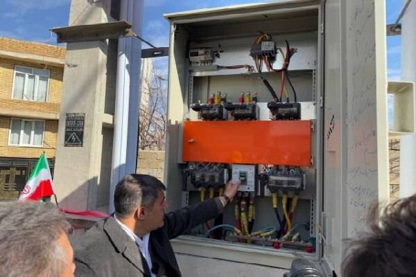 ۱۰ پروژه مدیریت توزیع برق میرآباد آذربایجان غربی افتتاح شد