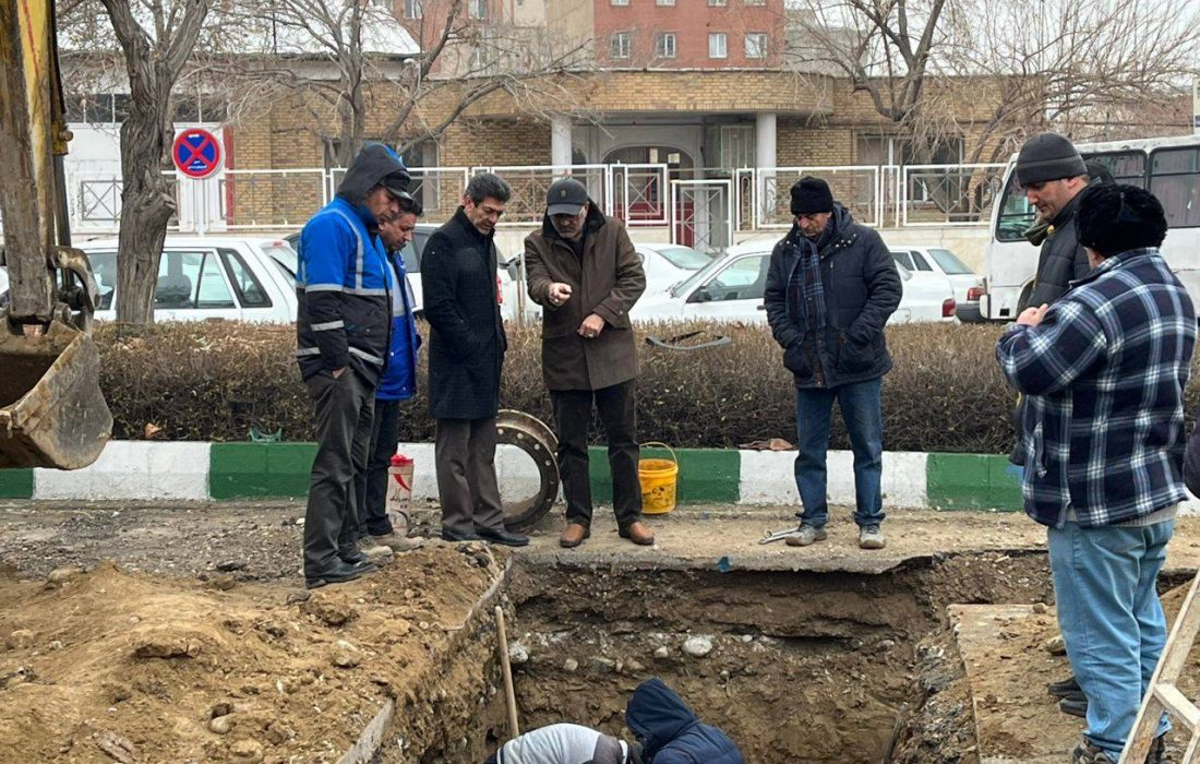 اتمام عملیات حفاری و لوله گذاری خط لوله چدن داکتیل به مخزن شیخ تپه ارومیه