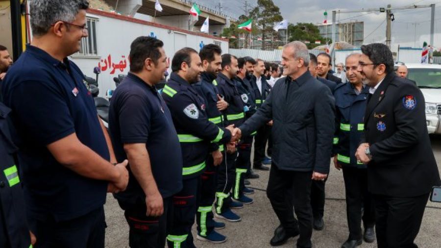 بازدید سرزده رییس جمهور از یک پایگاه‌ اورژانس جاده‌ای در البرز