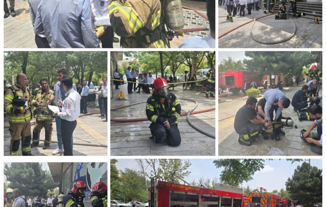 آتشسوزی یک باشگاه ورزشی در شیراز مهار شد