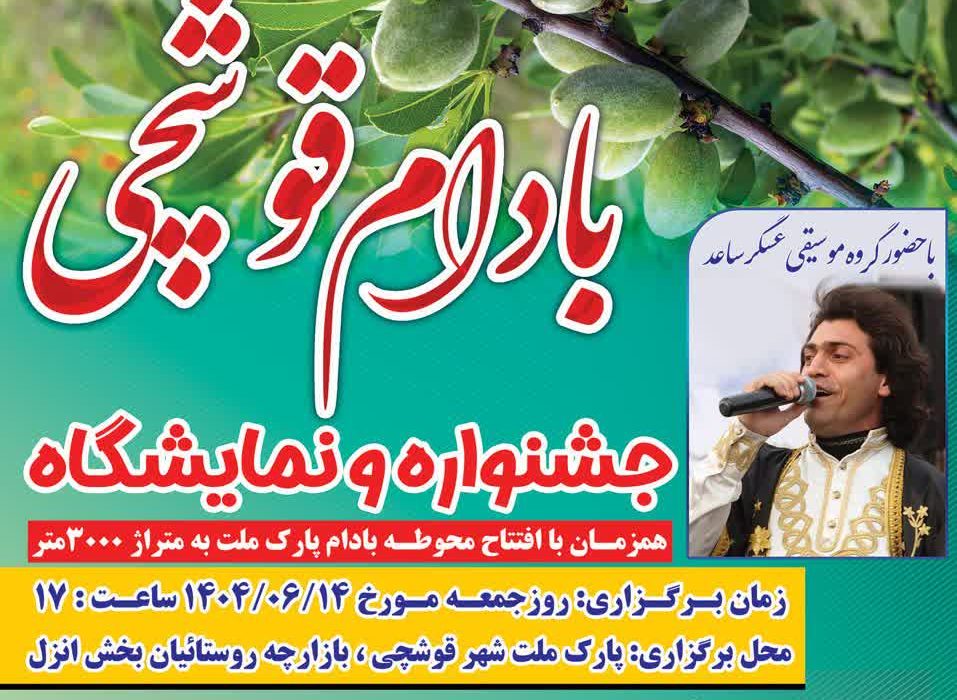 جشنواره بادام قوشچی برگزار می‌شود