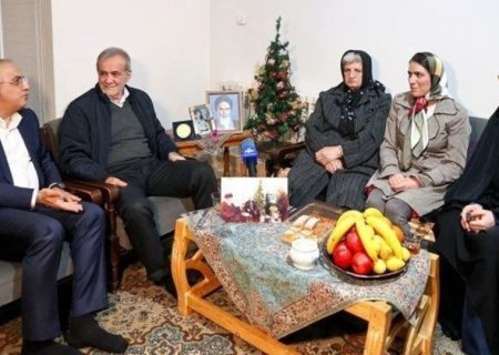 دیدار رئیس جمهور با خانواده شهید مسیحی