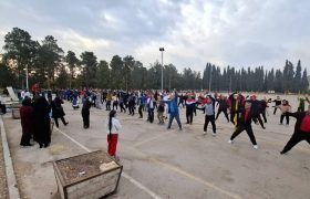 رونمایی رسمی از ایستگاه ورزش صبحگاهی قرهآغاج در باغ جنت شیراز/ جشن نشاط همزمان با ولادت حضرت زهرا(س) و تقدیر از مسئول ایستگاه