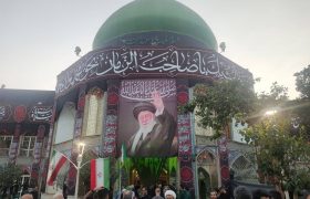 مراسم بزرگداشت شهادت رهبر انقلاب اسلامی در امامزاده علیاکبر (ع) چیذر تهران برگزار شد